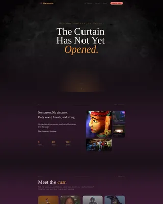 Theater & Performing Arts Booking Website Template