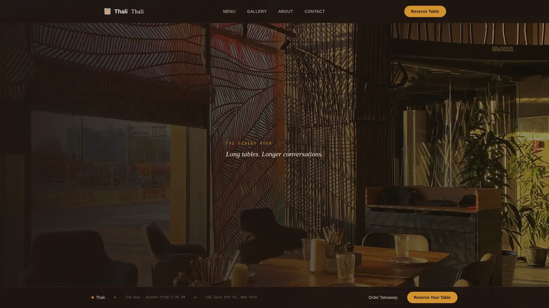 Restaurant & Dining Blog Website Template