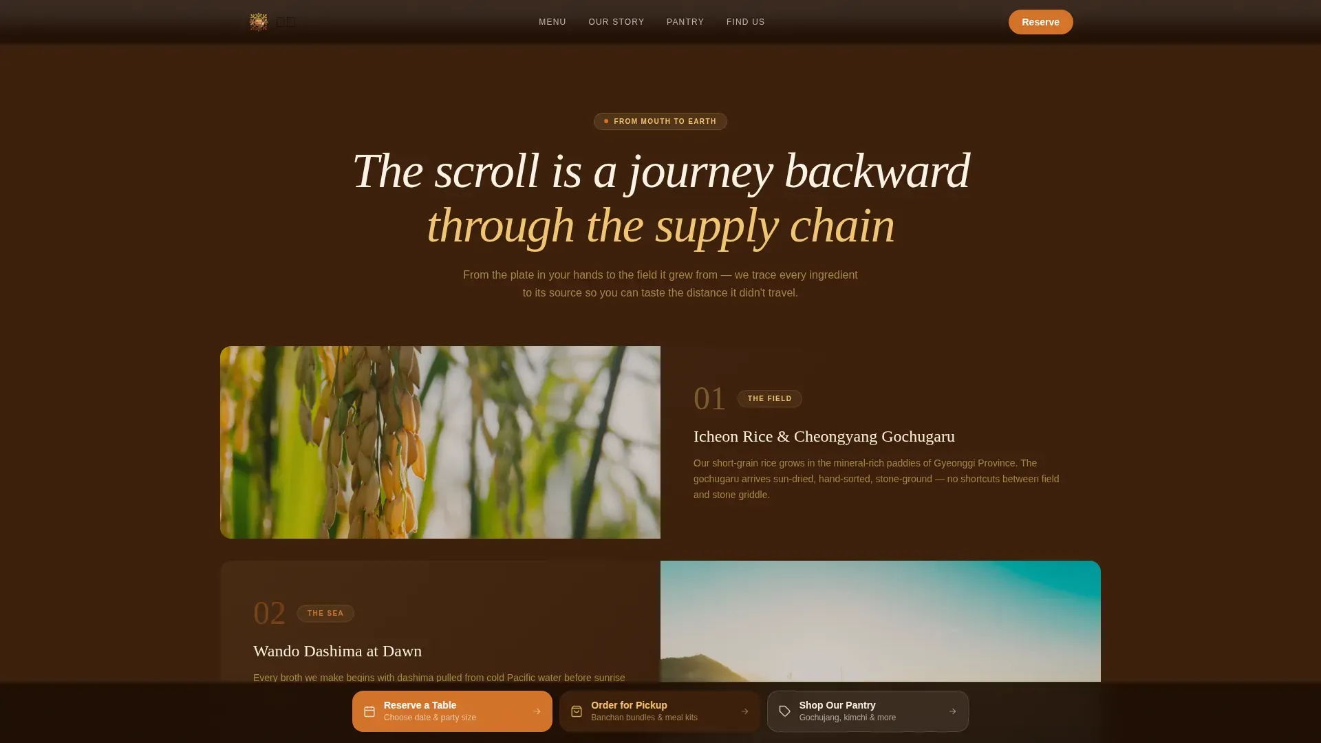 Restaurant & Dining Specialist Booking Website Template