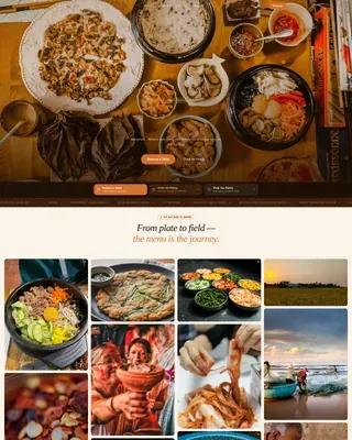 Restaurant & Dining Specialist Booking Website Template