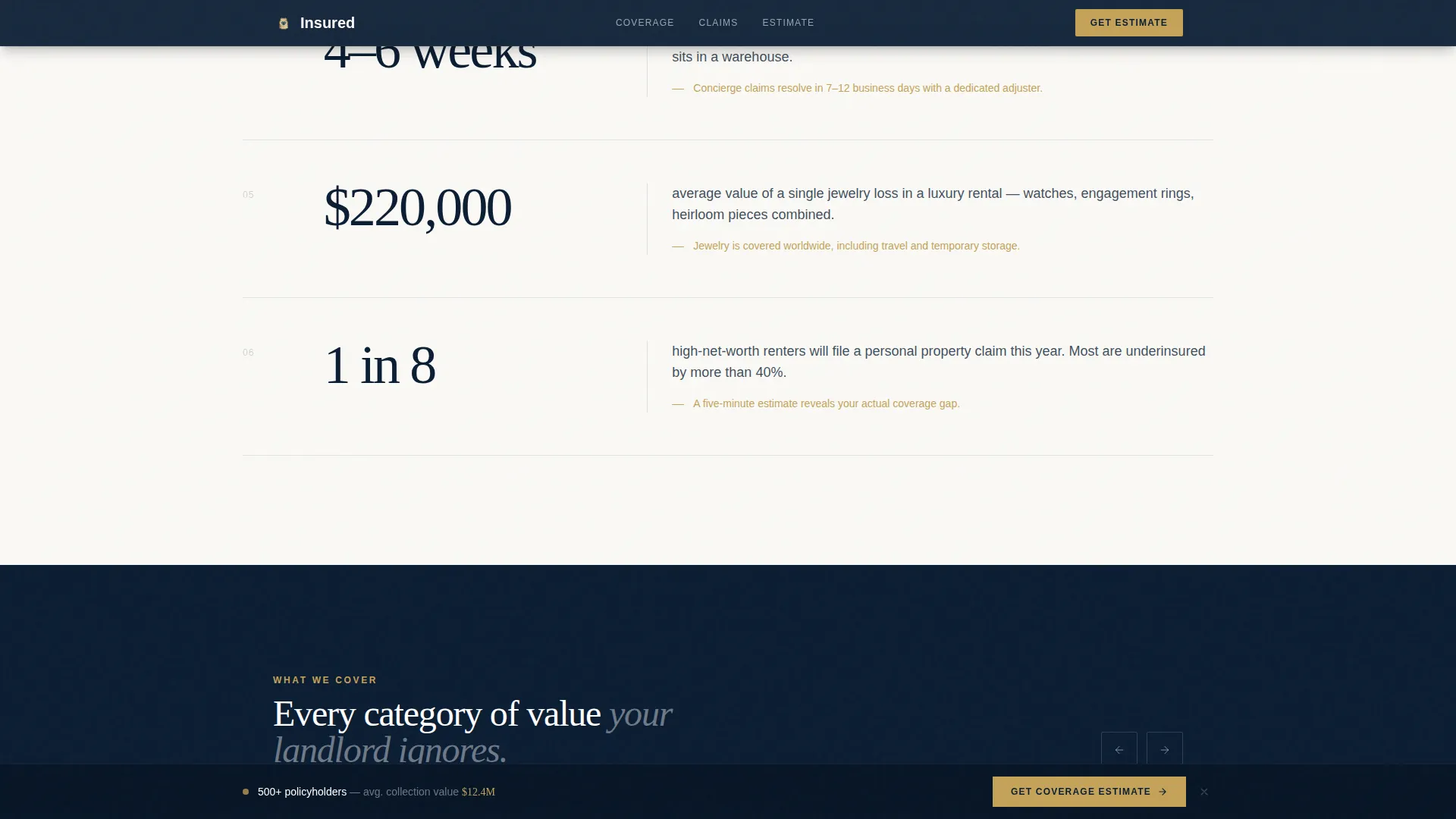 High Net Worth Individual Insurance Privacy Policy Website Template