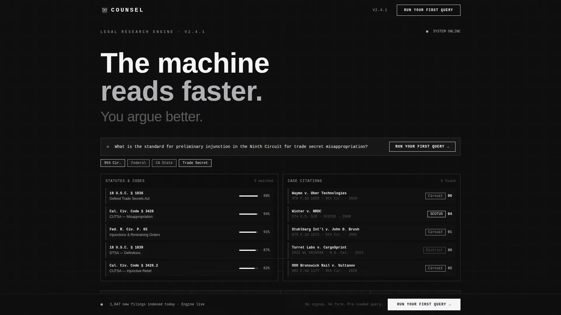 Legal AI Landing Page Template for SaaS