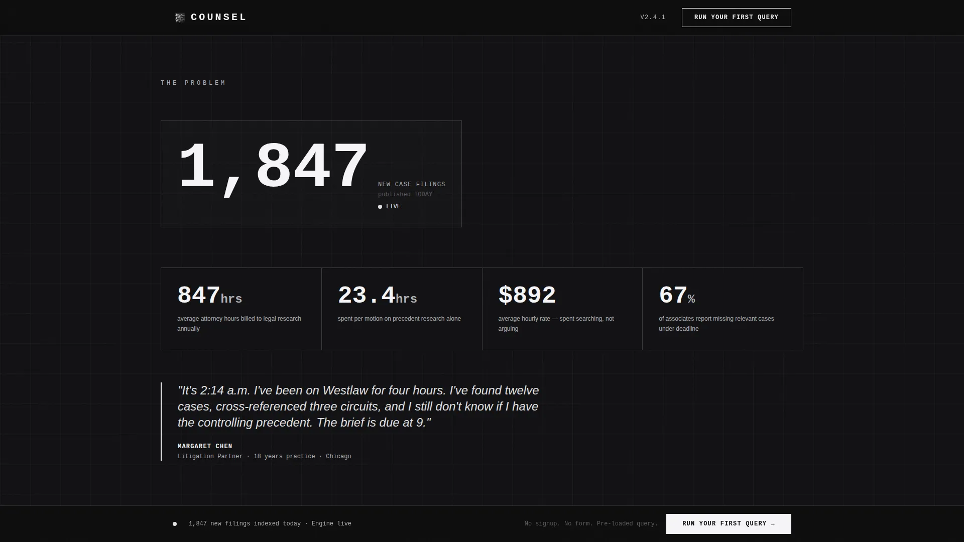 Legal AI Landing Page Template for SaaS