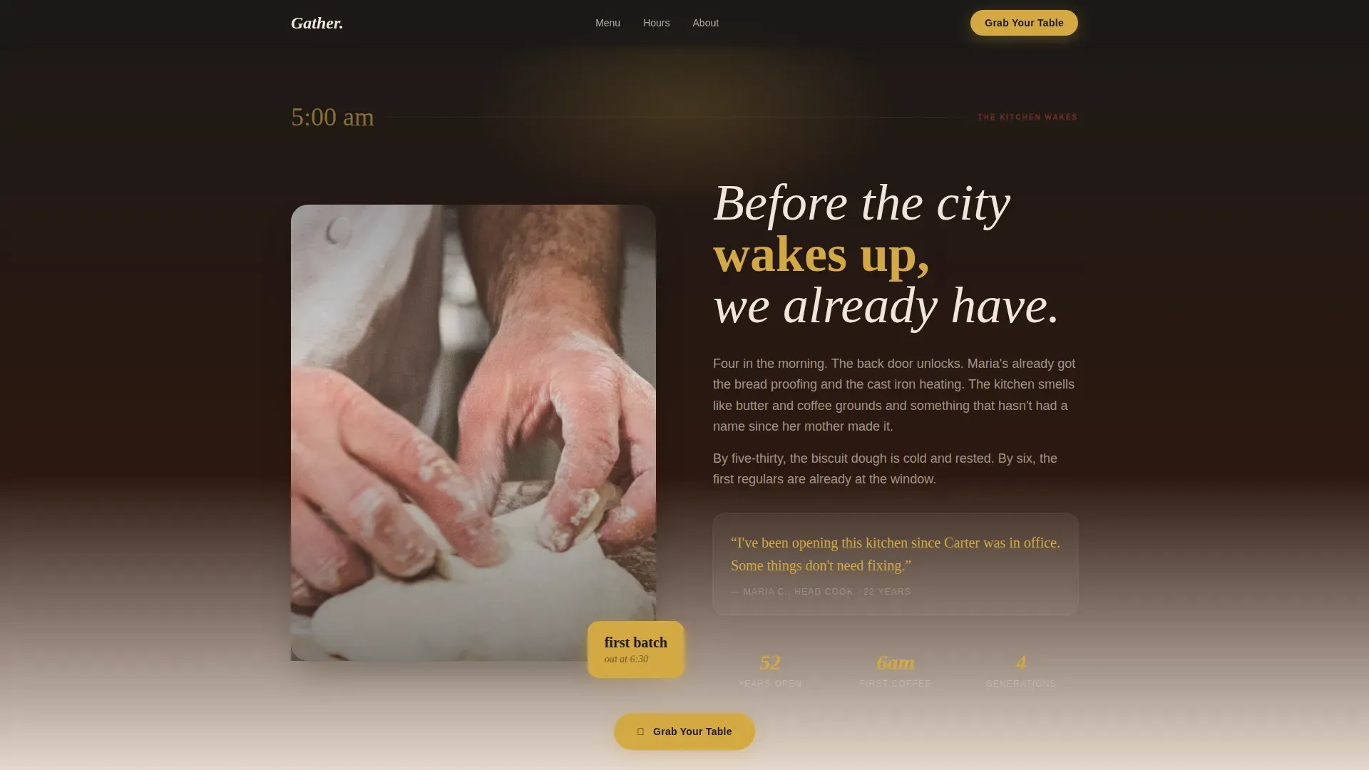Restaurant & Dining Specialist Professional Website Template