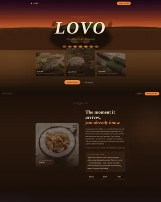 Fijian Cuisine Booking Website Template