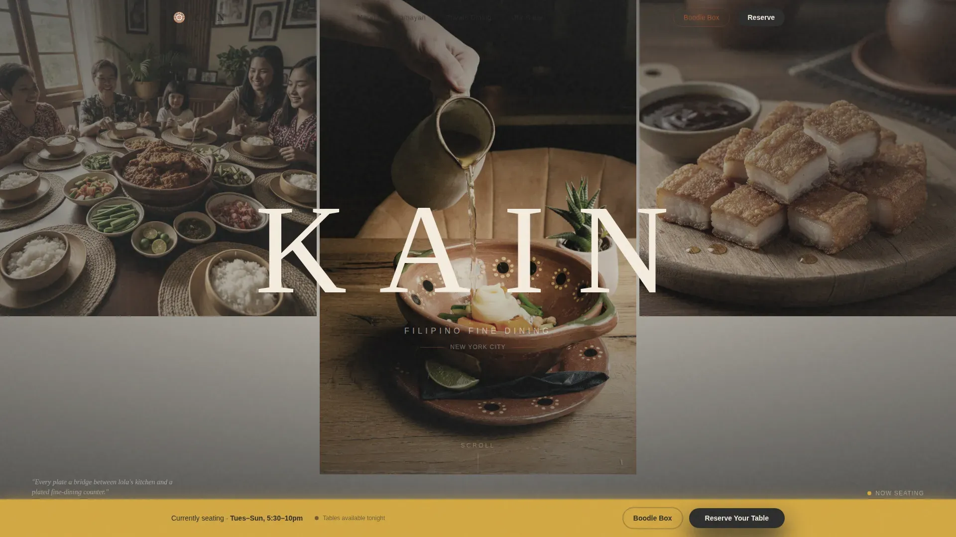 Certified Regional & Ethnic Restaurant Appointment Booking Website Template
