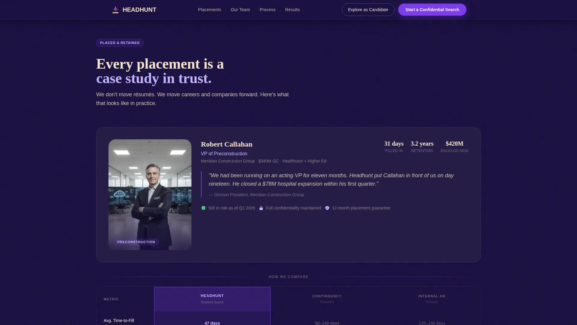 Recruitment & Hiring Portfolio Website Template