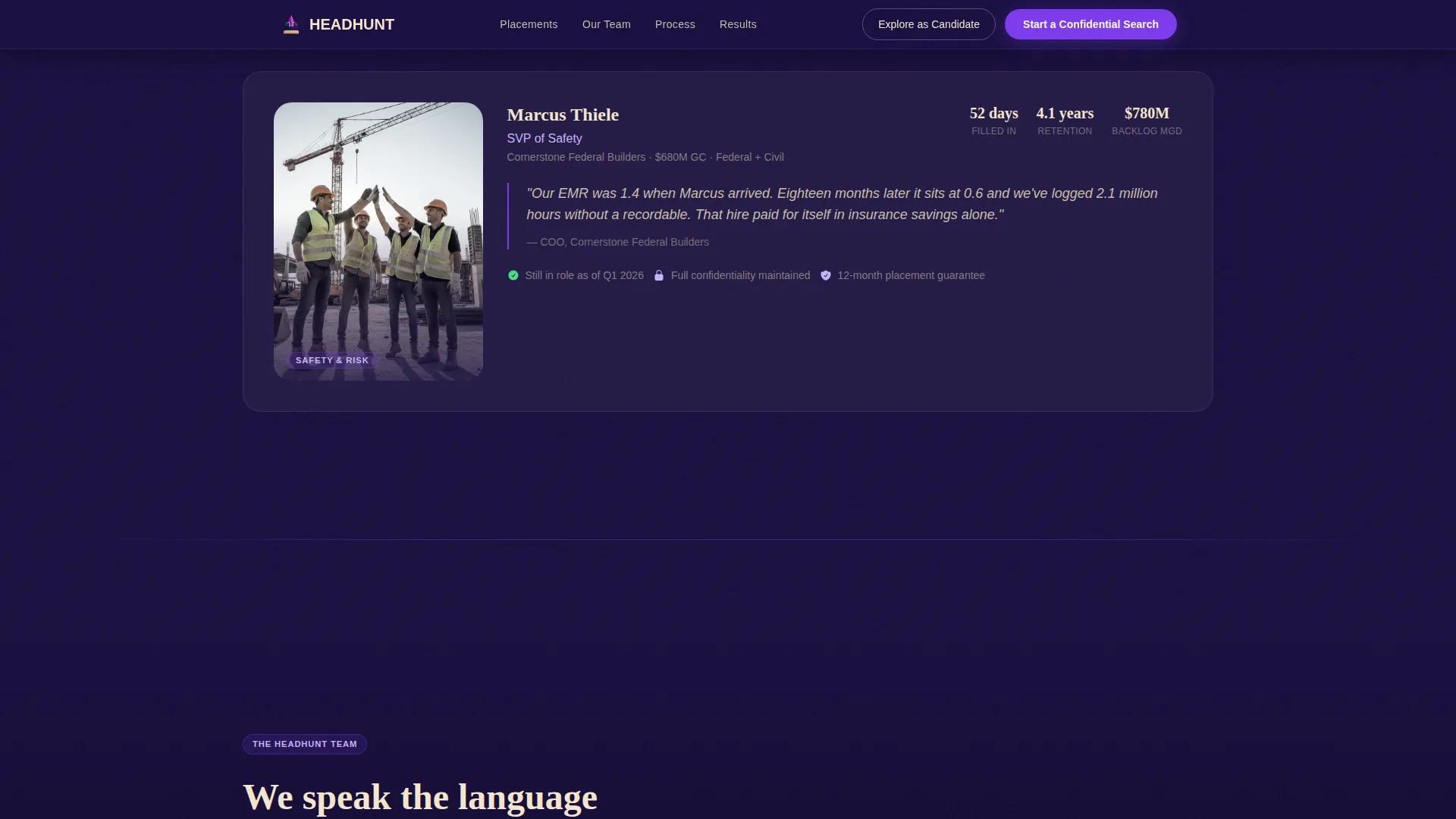 Recruitment & Hiring Portfolio Website Template