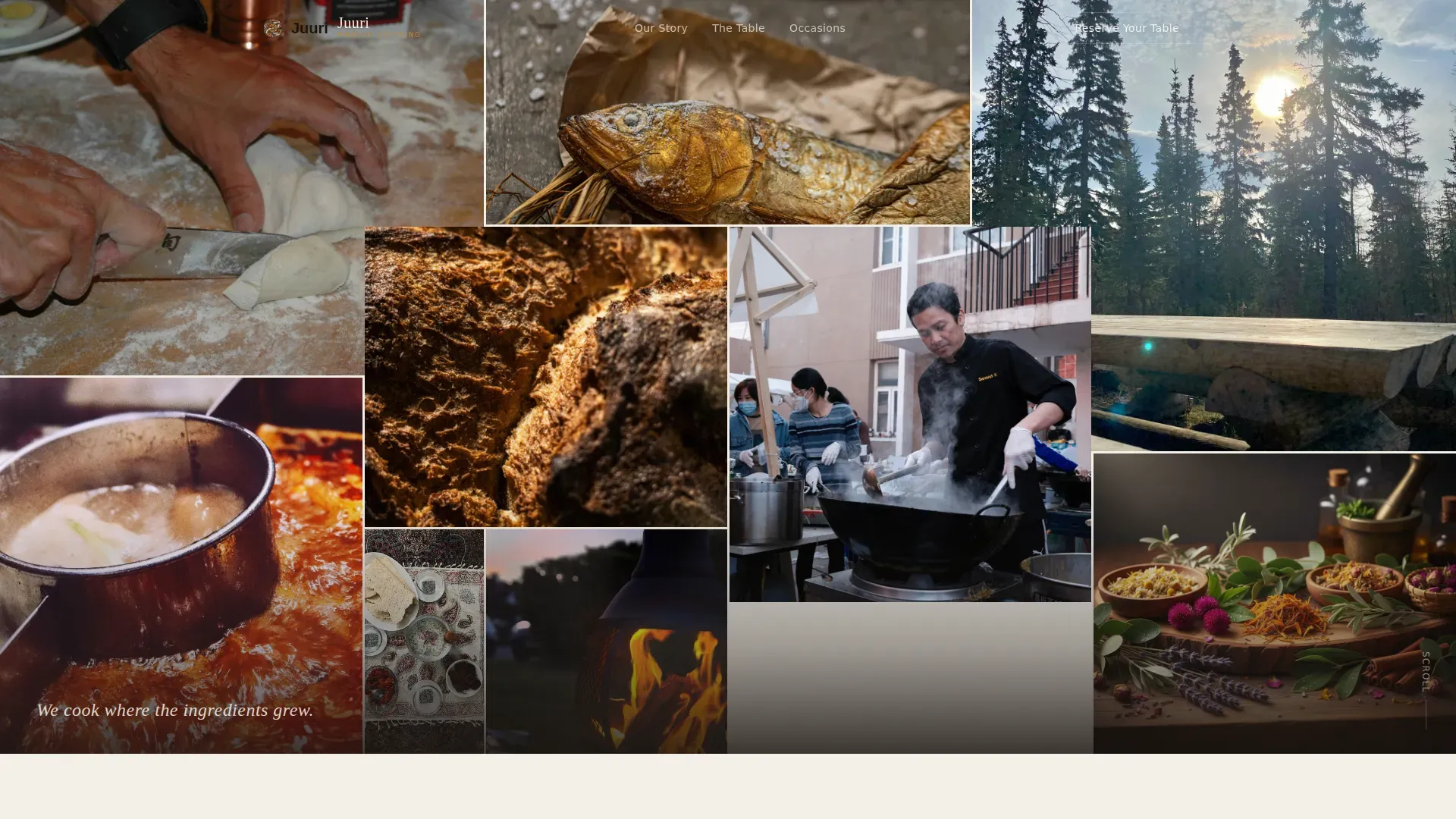 Artisan Finnish Catering Landing Page Template
