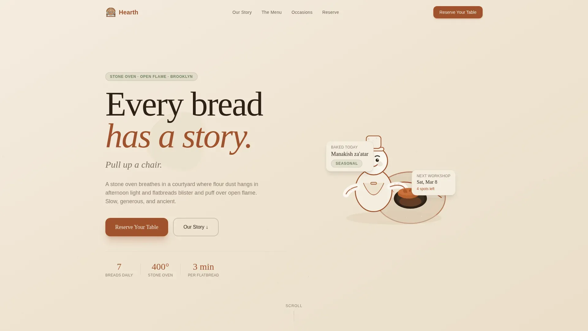 Regional & Specialty Restaurant Booking Website Template