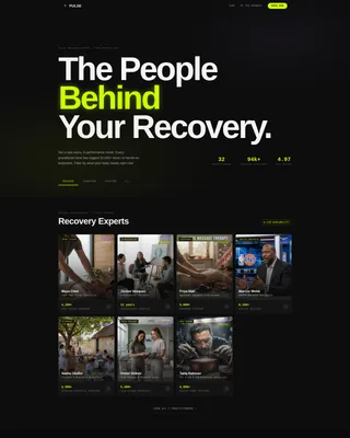 Spa & Wellness Center Team Landing Page Template