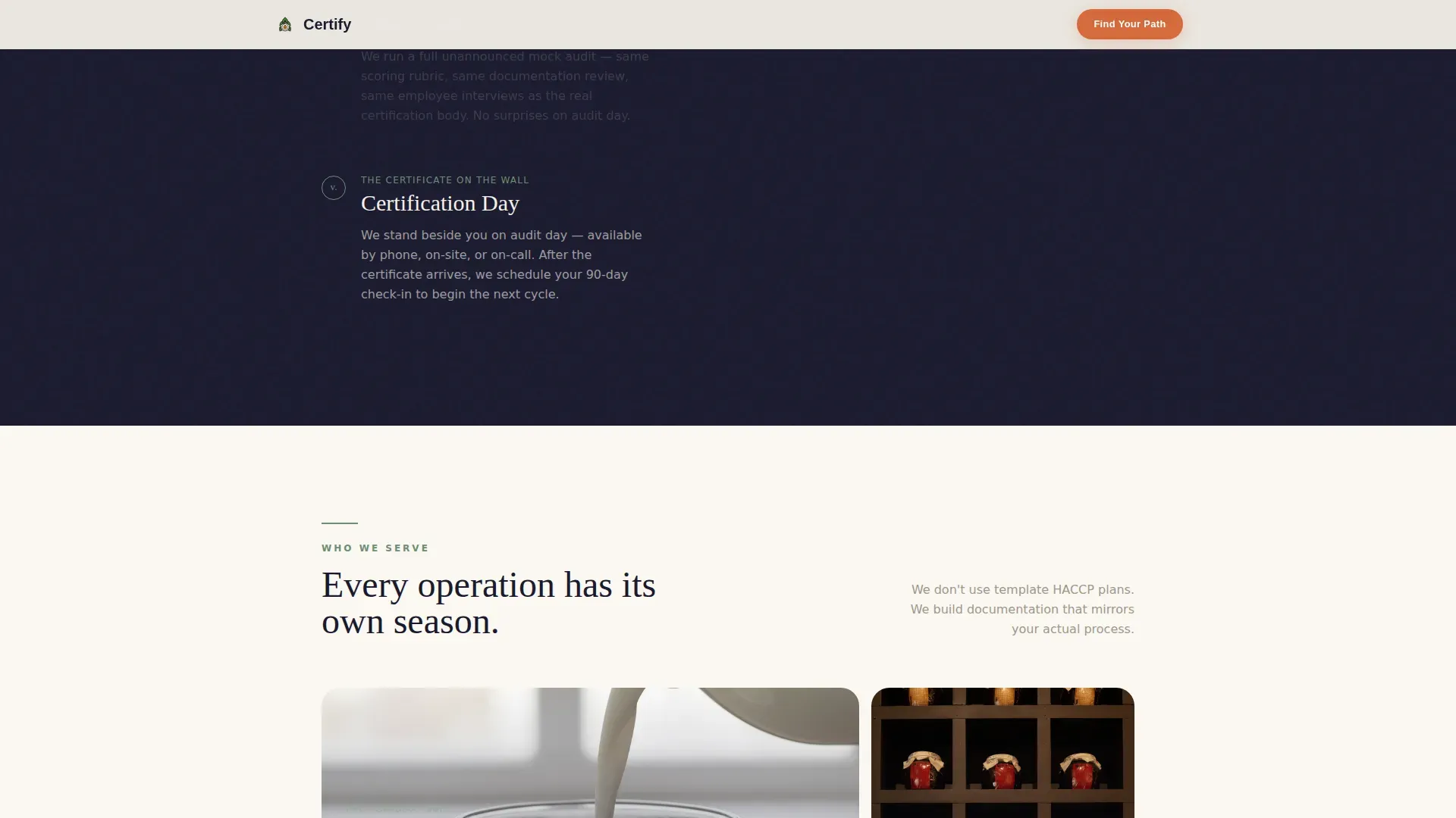 Culinary School & Education Privacy Policy Website Template