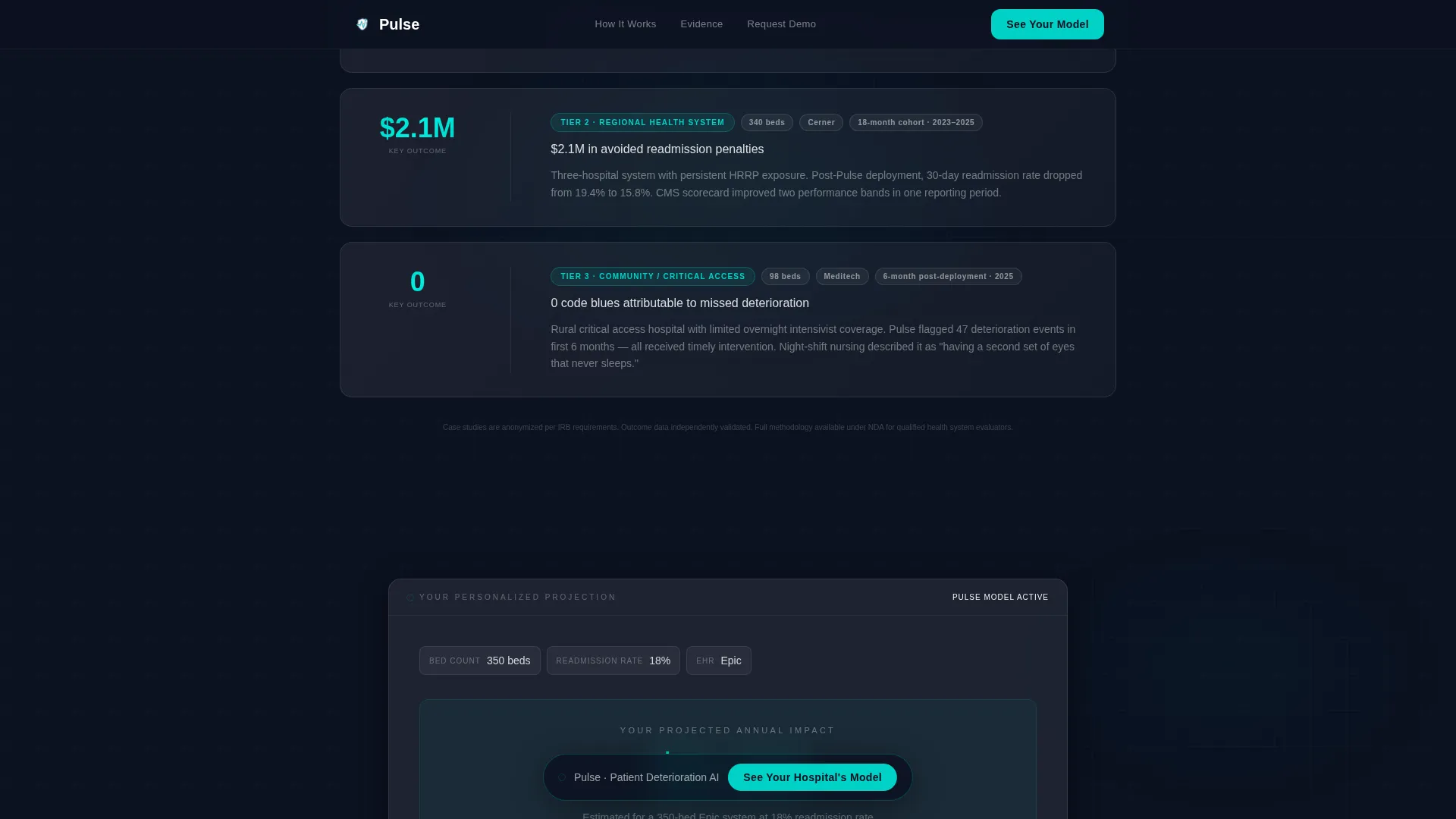 HealthTech Startup Cost Calculator Website Template