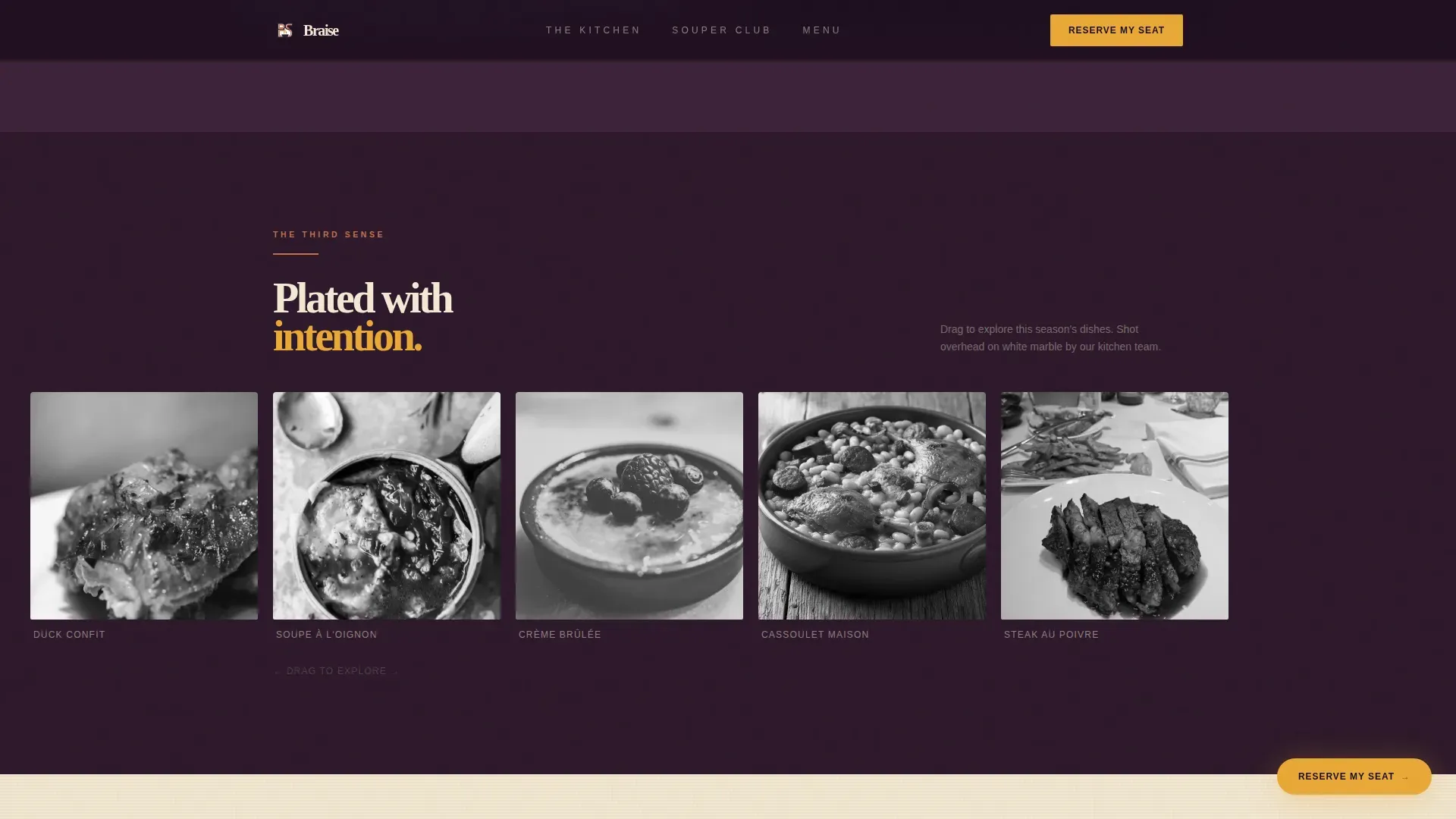 European Specialty Dining Professional Website Template