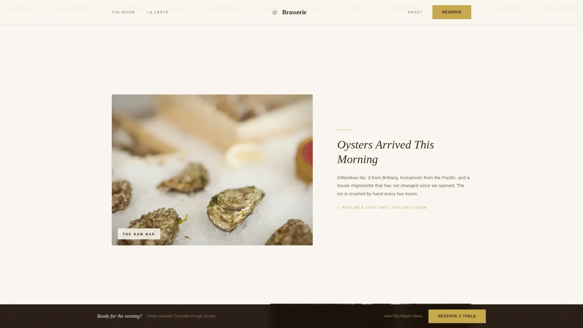 European Specialty Dining Booking Website Template