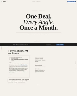 Venture Capital Newsletter Pre-Launch Website Template