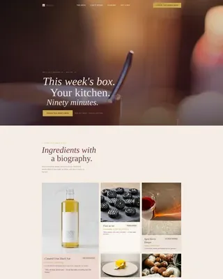 French Dining Specialist Professional Website Template