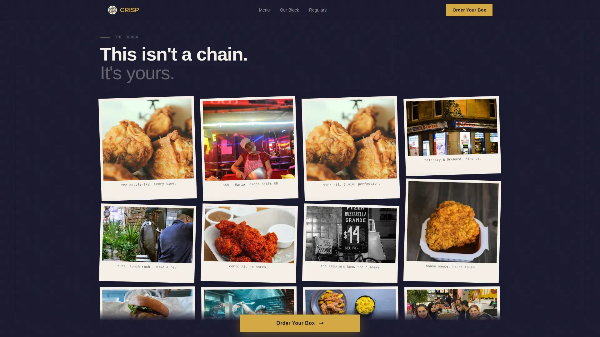 Quick Service & Takeaway Professional Website Template
