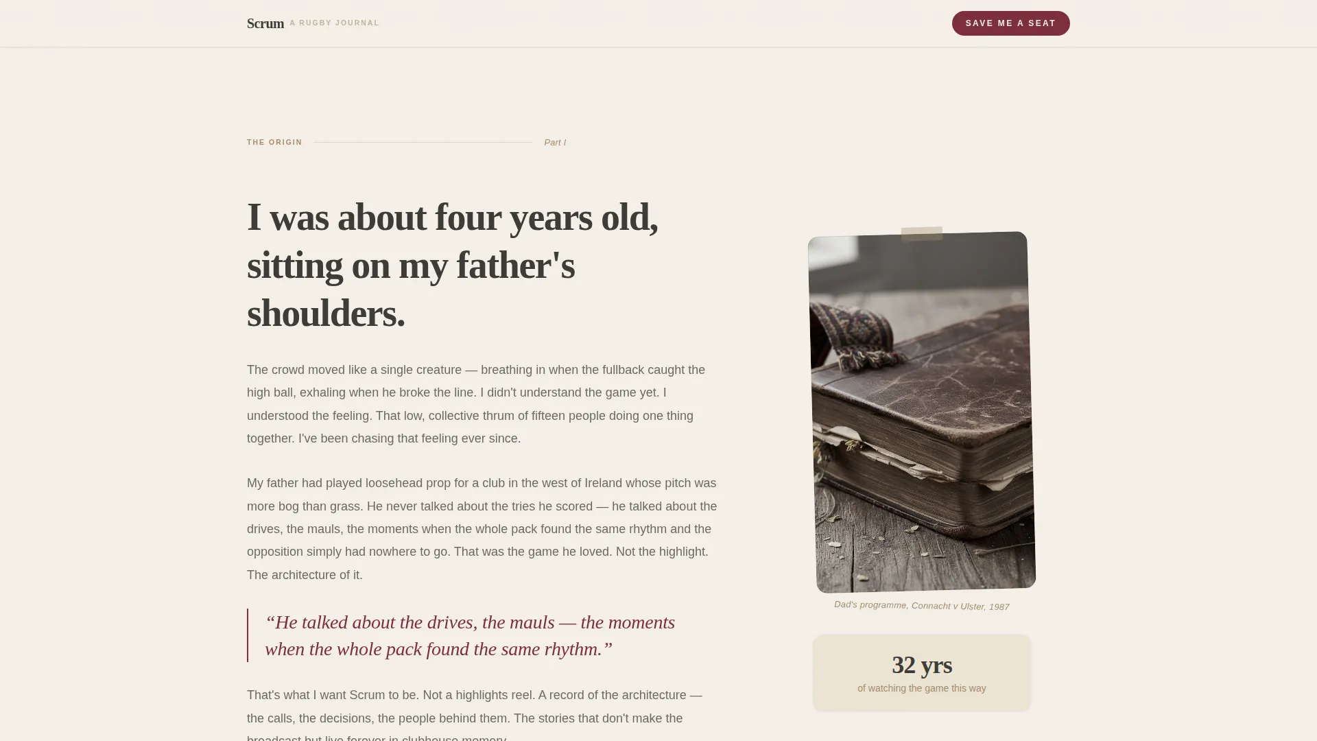 Sports Blog Pre-Launch Website Template