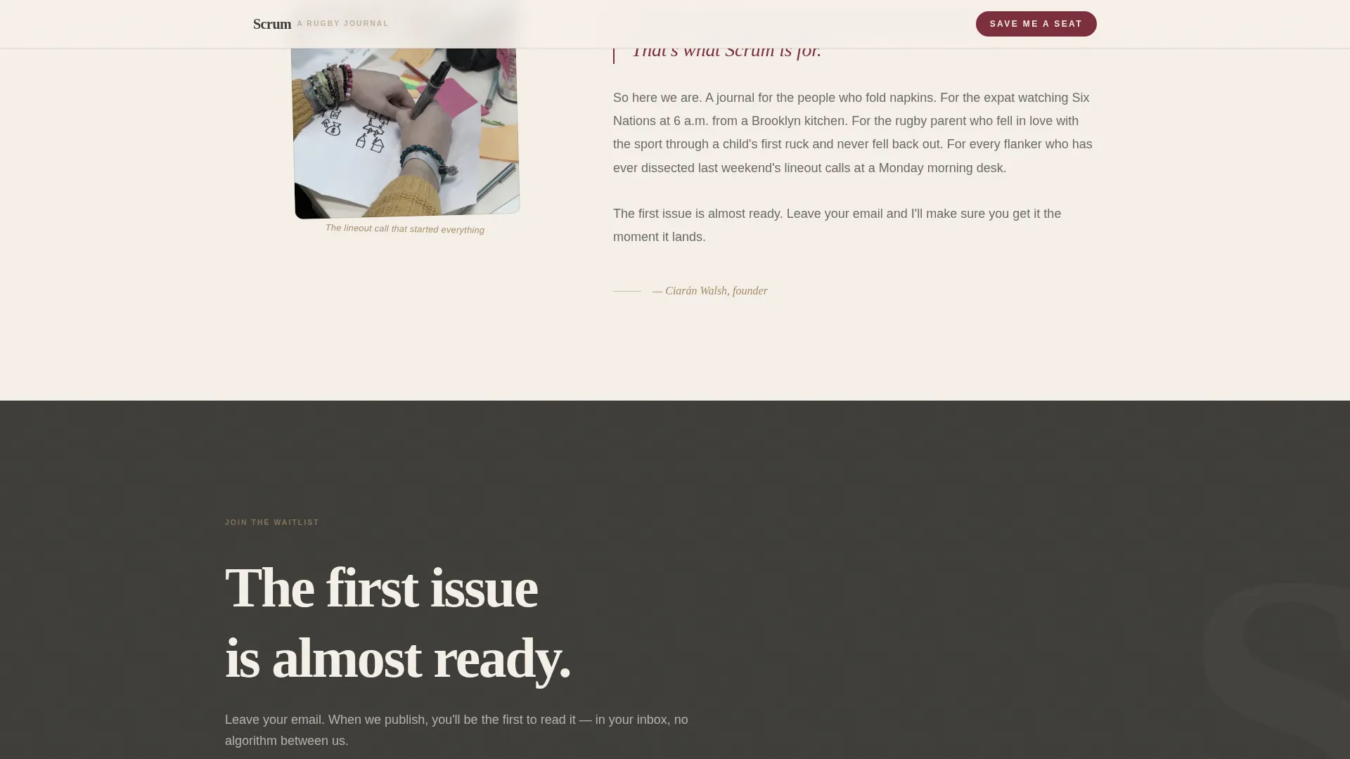Sports Blog Pre-Launch Website Template