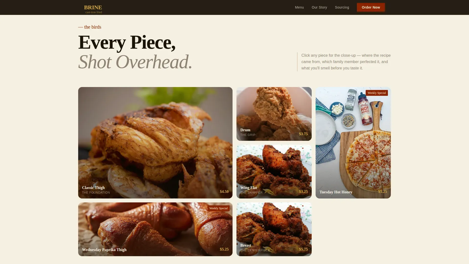 Street Food & Market Stall Professional Website Template