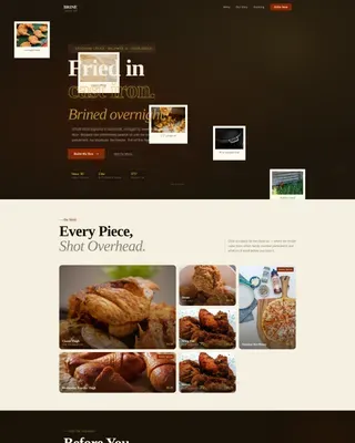 Street Food & Market Stall Professional Website Template