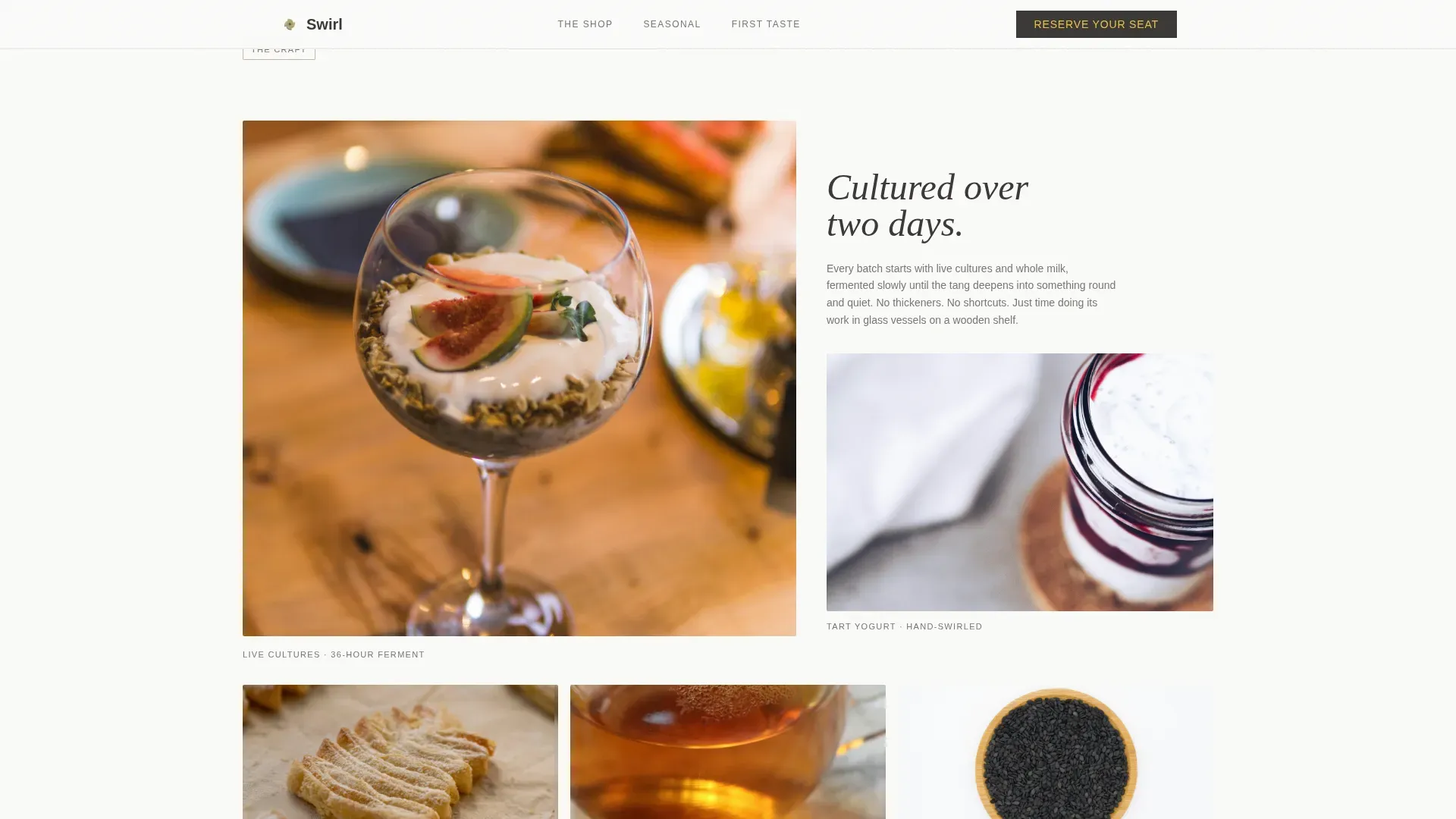 Frozen Yogurt Shop Seasonal Event Registration Website Template