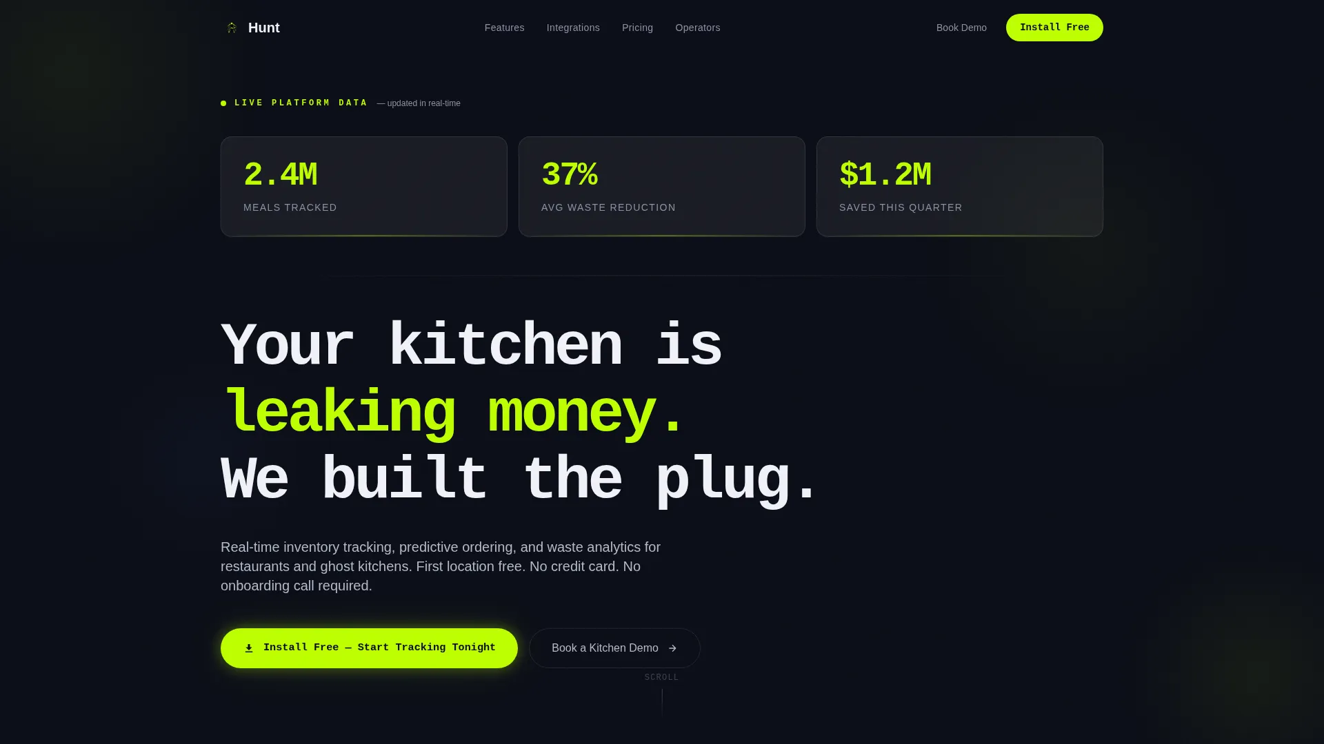 FoodTech Startup Professional Website Template
