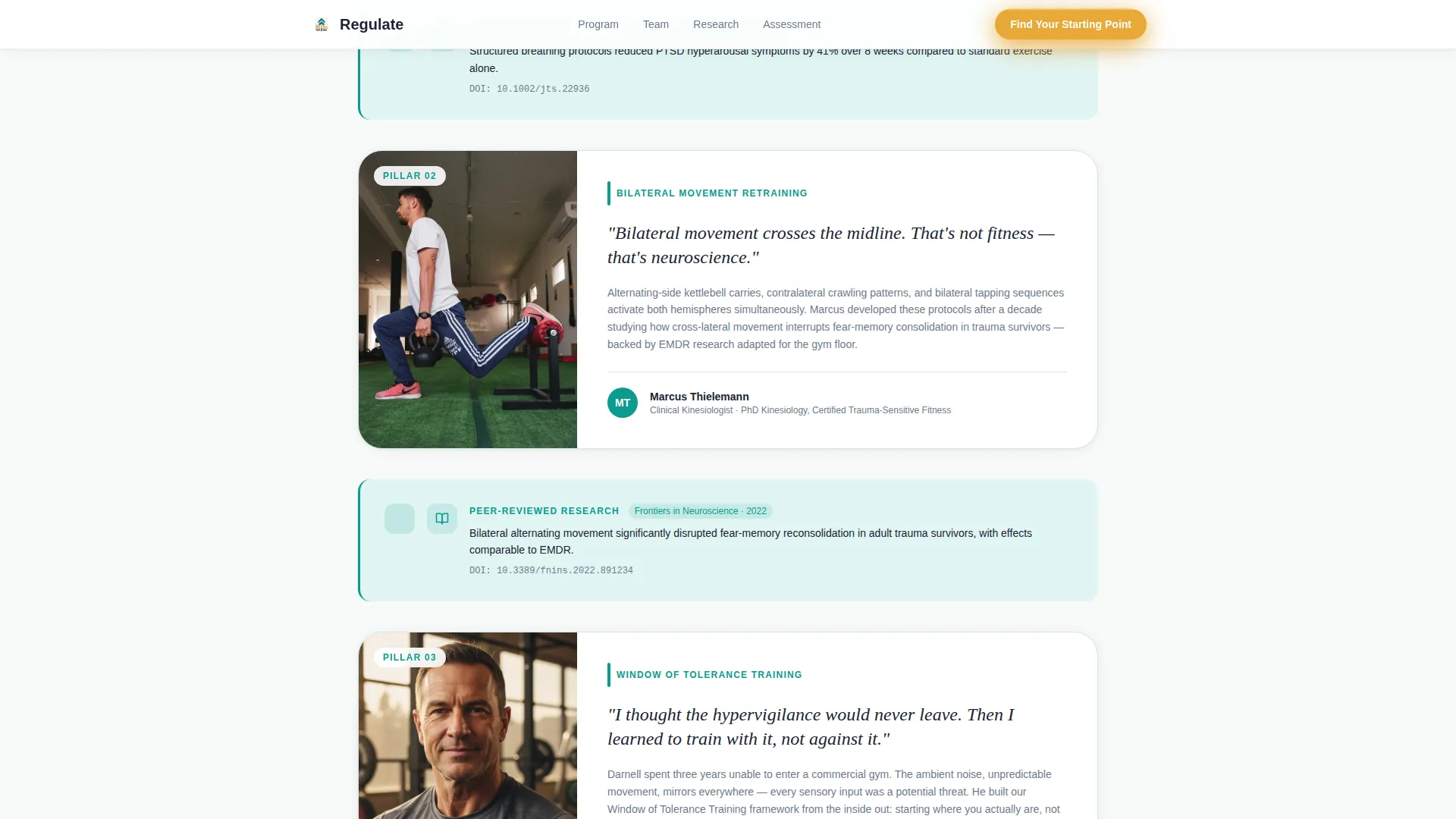 PTSD Care Reviews Website Template