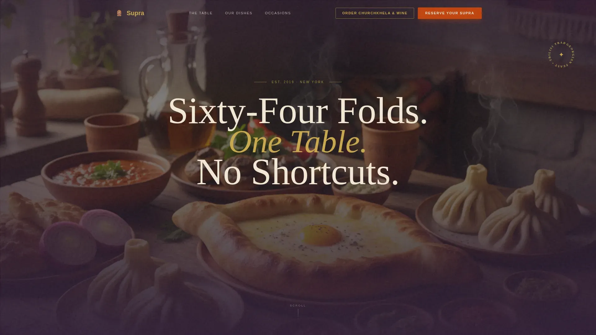 Regional & Ethnic Restaurant Booking Website Template