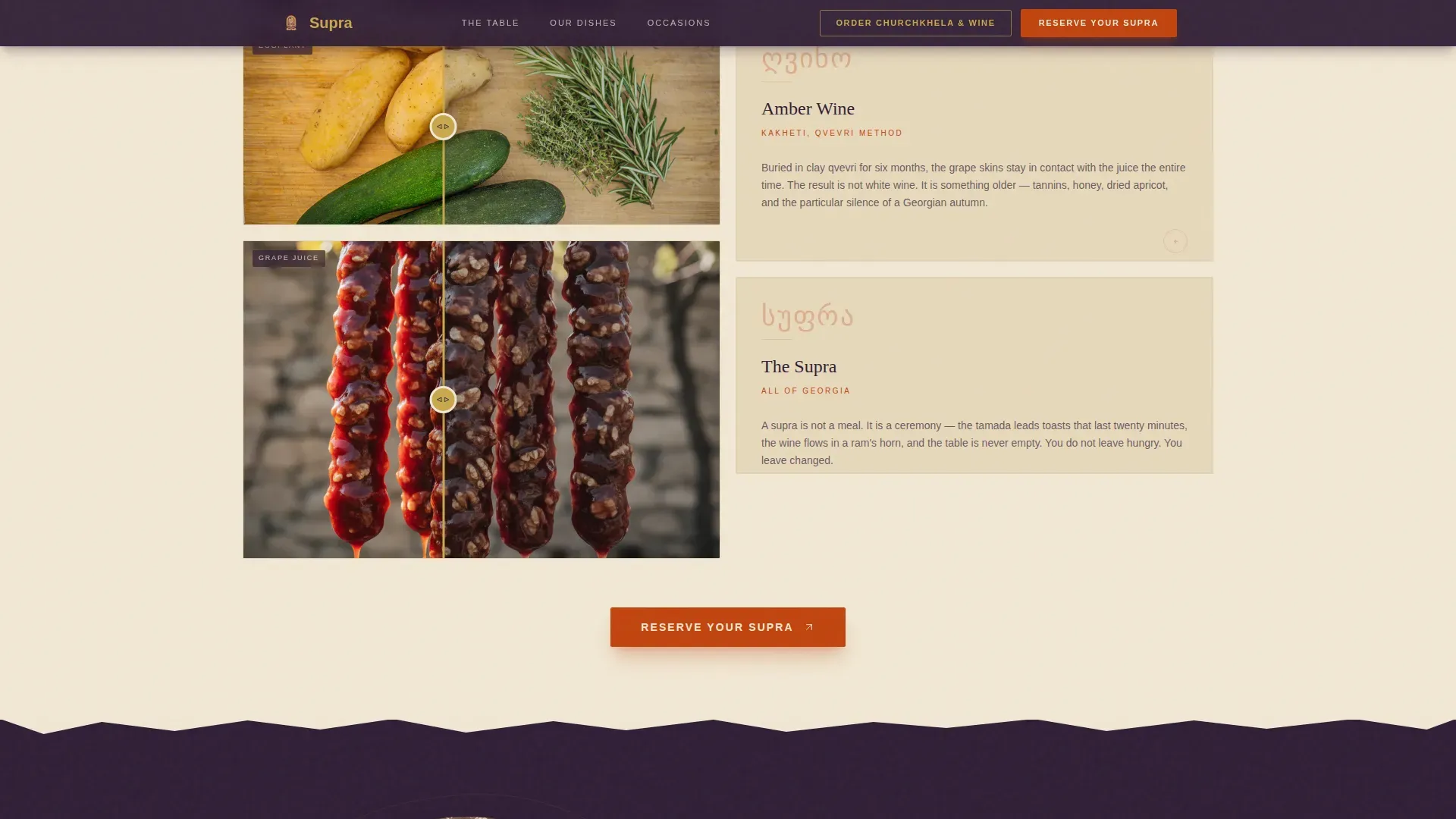 Regional & Ethnic Restaurant Booking Website Template