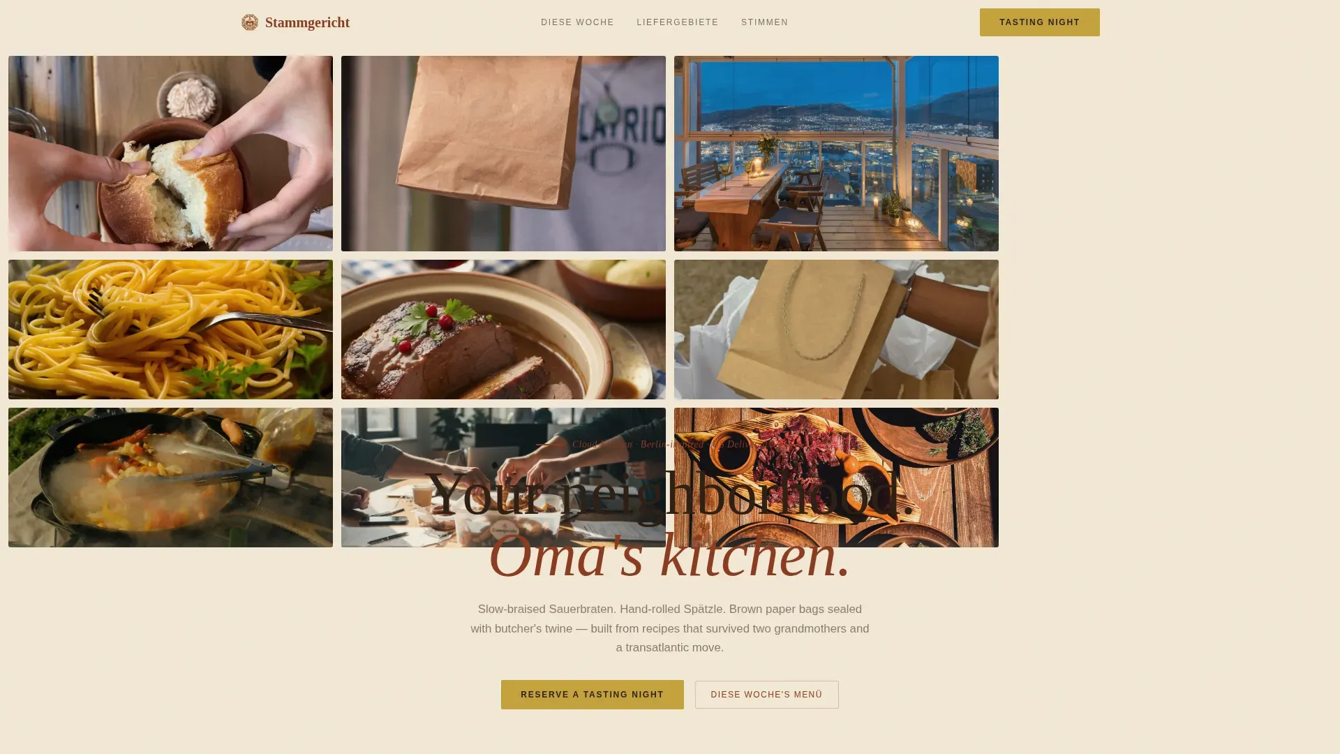 Local European Delivery Landing Page Template