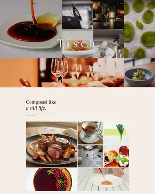 Luxe Minimal German Fine Dining Landing Page Template