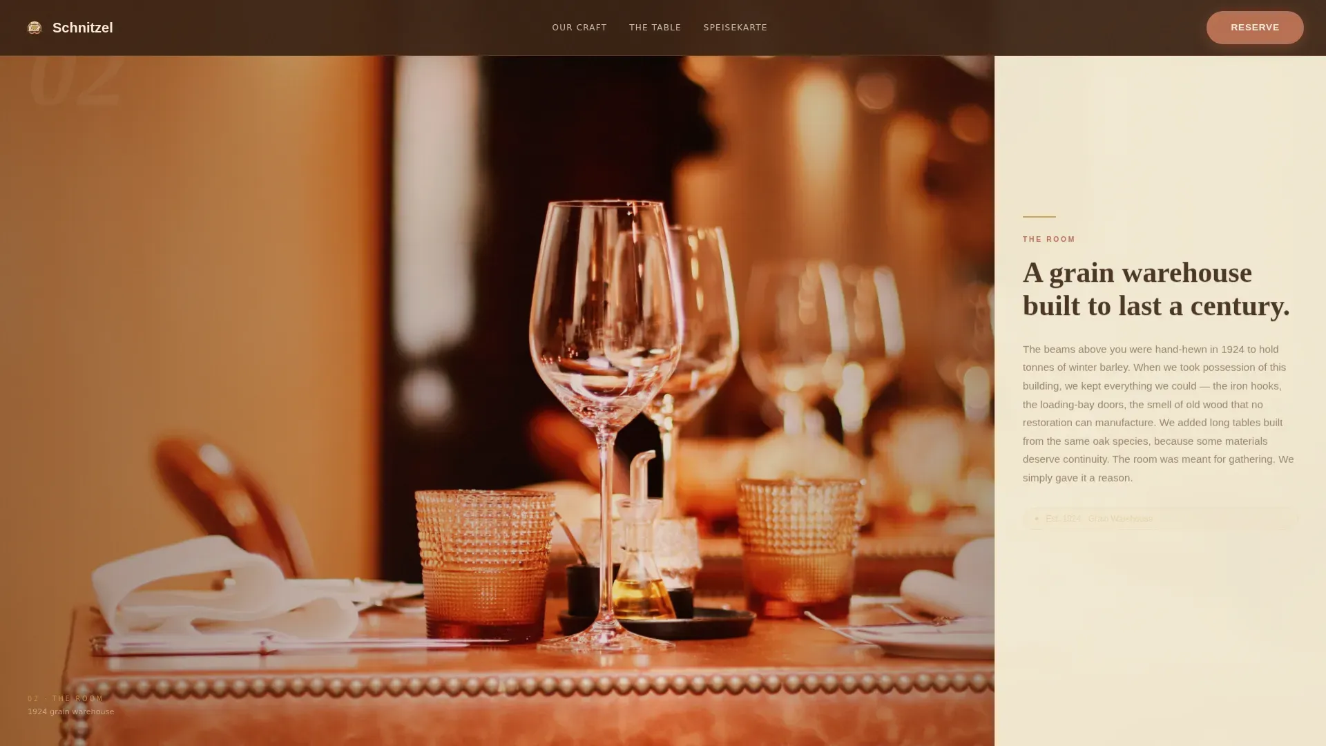 European Specialty Dining Professional Website Template