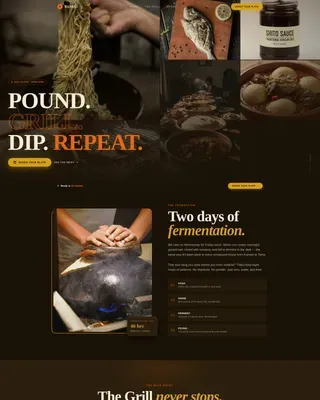 African Cuisine & Dining Professional Website Template