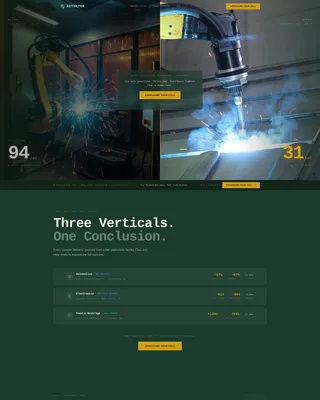 Robotics & Automation Cost Calculator Website Template