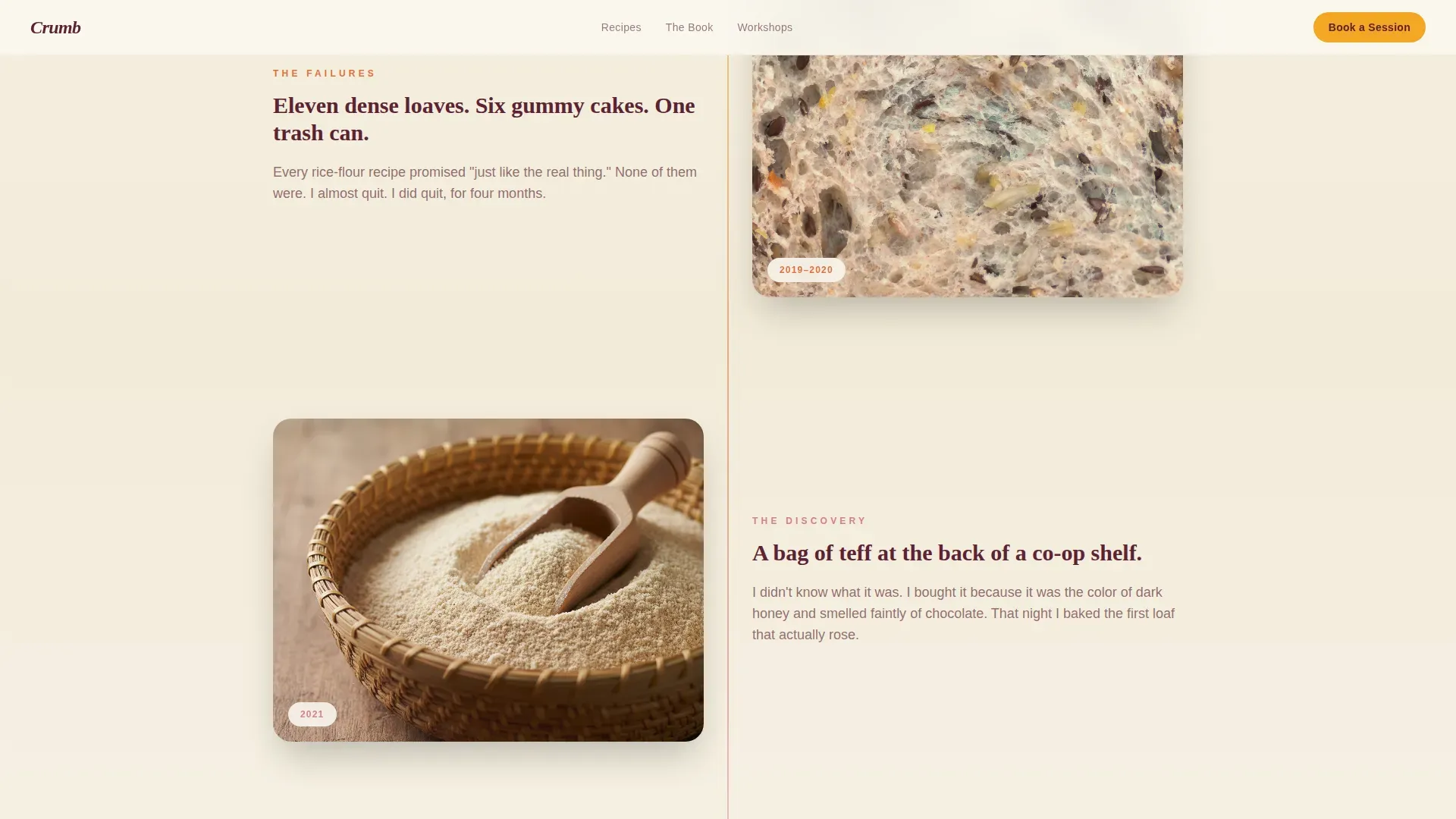 Gluten-Free Cookbook | Free Website Template | Rocket