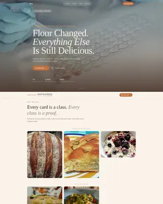 Gluten-Free Cooking | Free Website Template | Rocket
