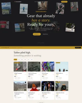 Sports & Outdoor E-Commerce Professional Website Template