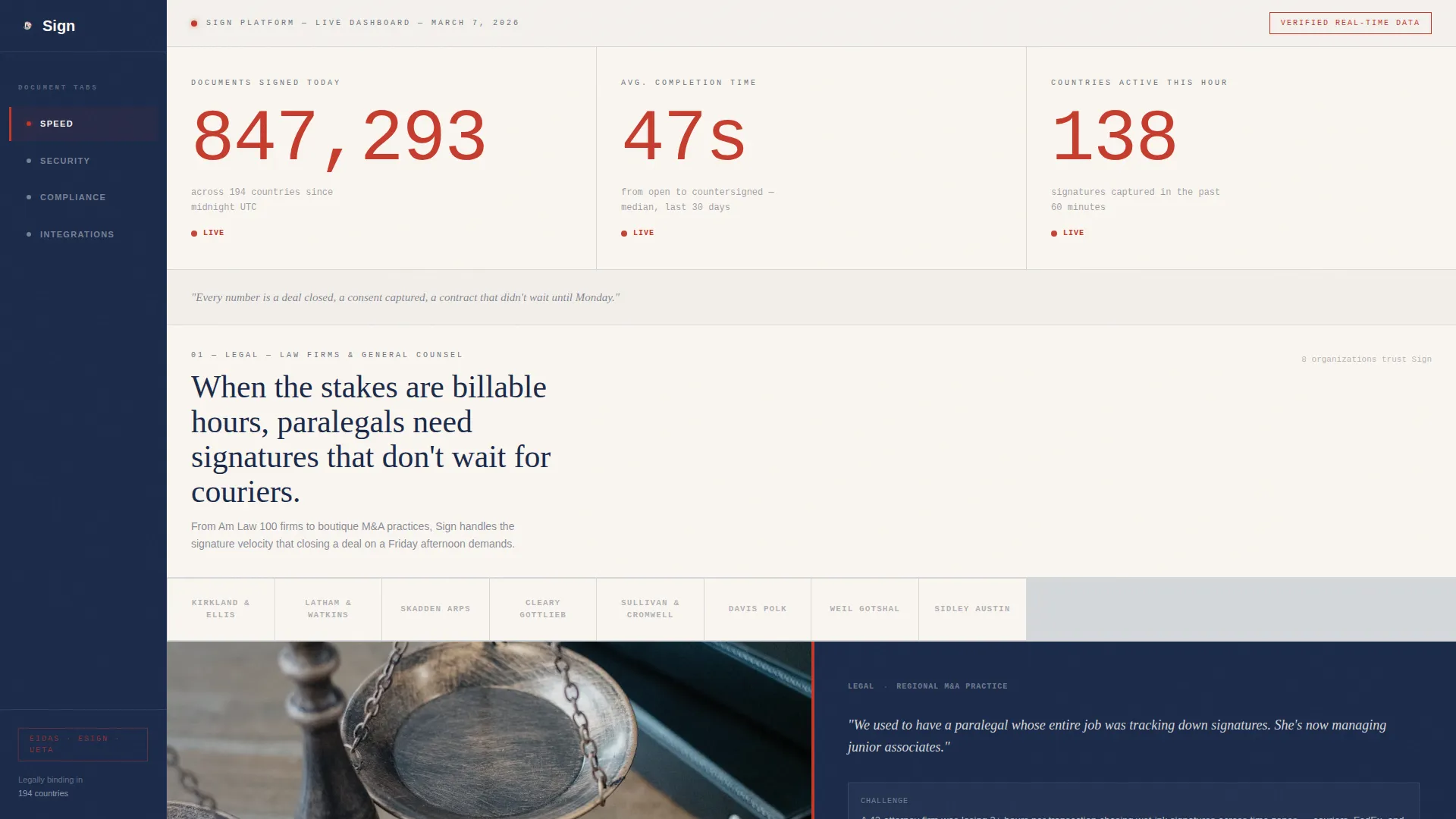 LegalTech & Compliance Software Education Website Template