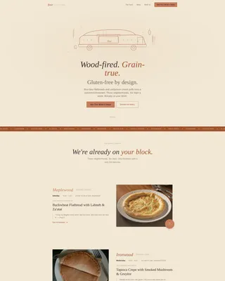 Artisan Glutenfree | Free Website Template | Rocket