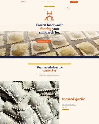 Gluten-Free Frozen | Free Website Template | Rocket