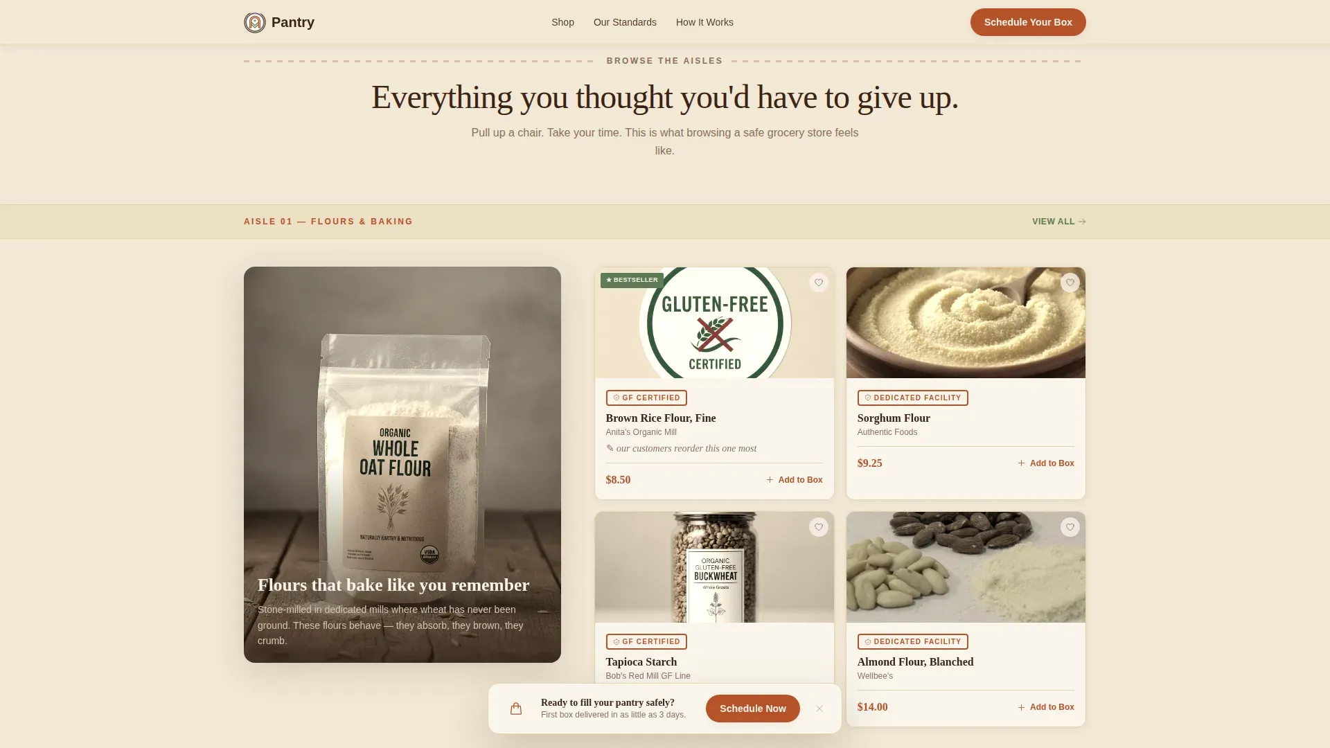 Gluten-Free Grocery | Free Website Template | Rocket