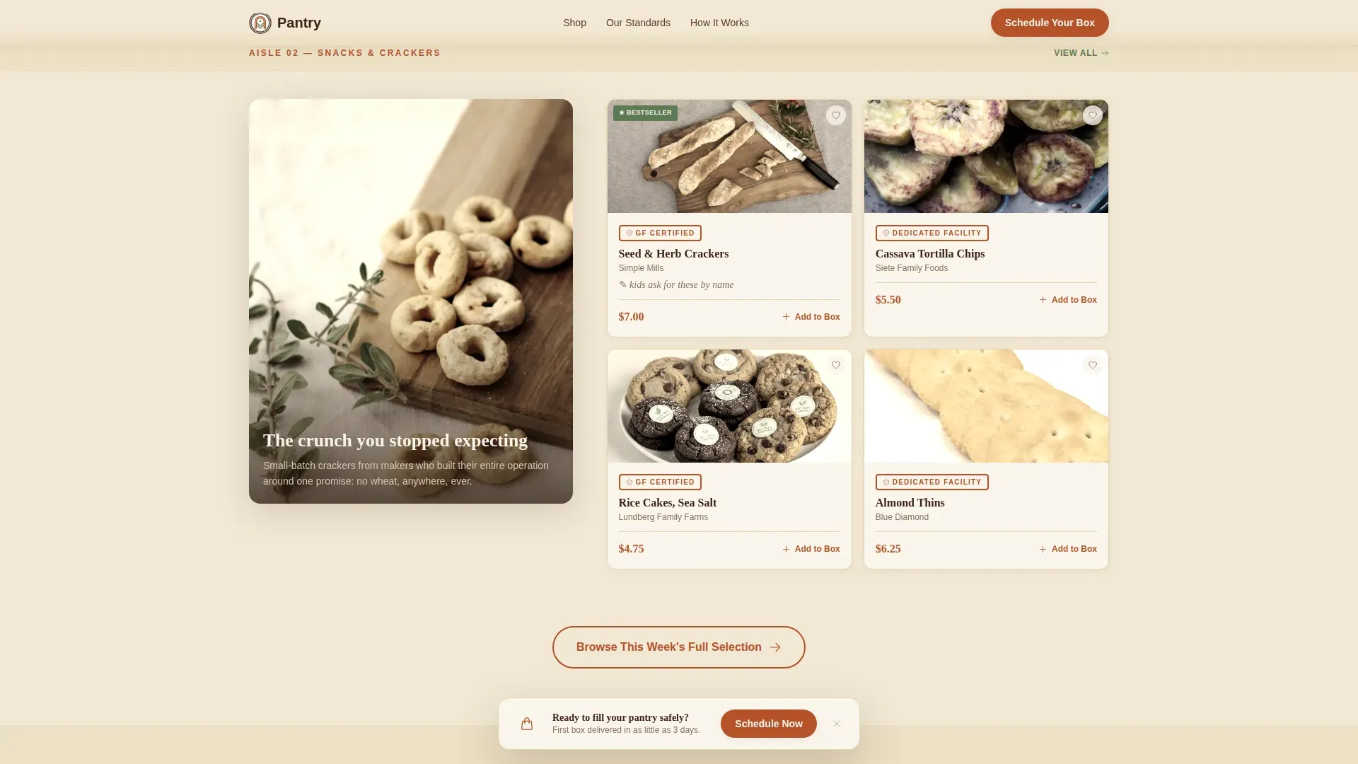 Gluten-Free Grocery | Free Website Template | Rocket