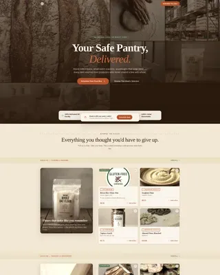 Gluten-Free Grocery | Free Website Template | Rocket