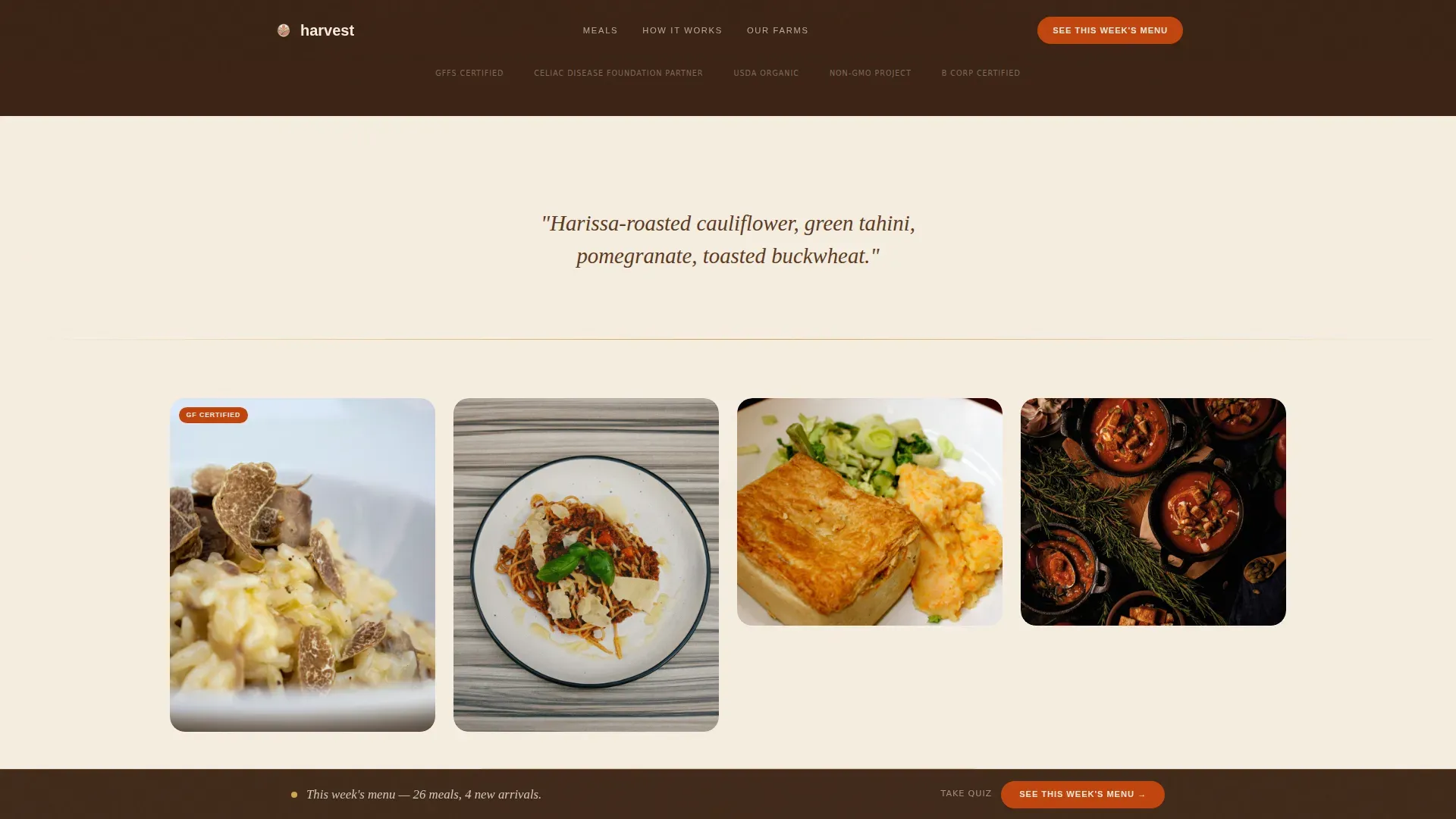 Gluten-Free Meals | Free Website Template | Rocket