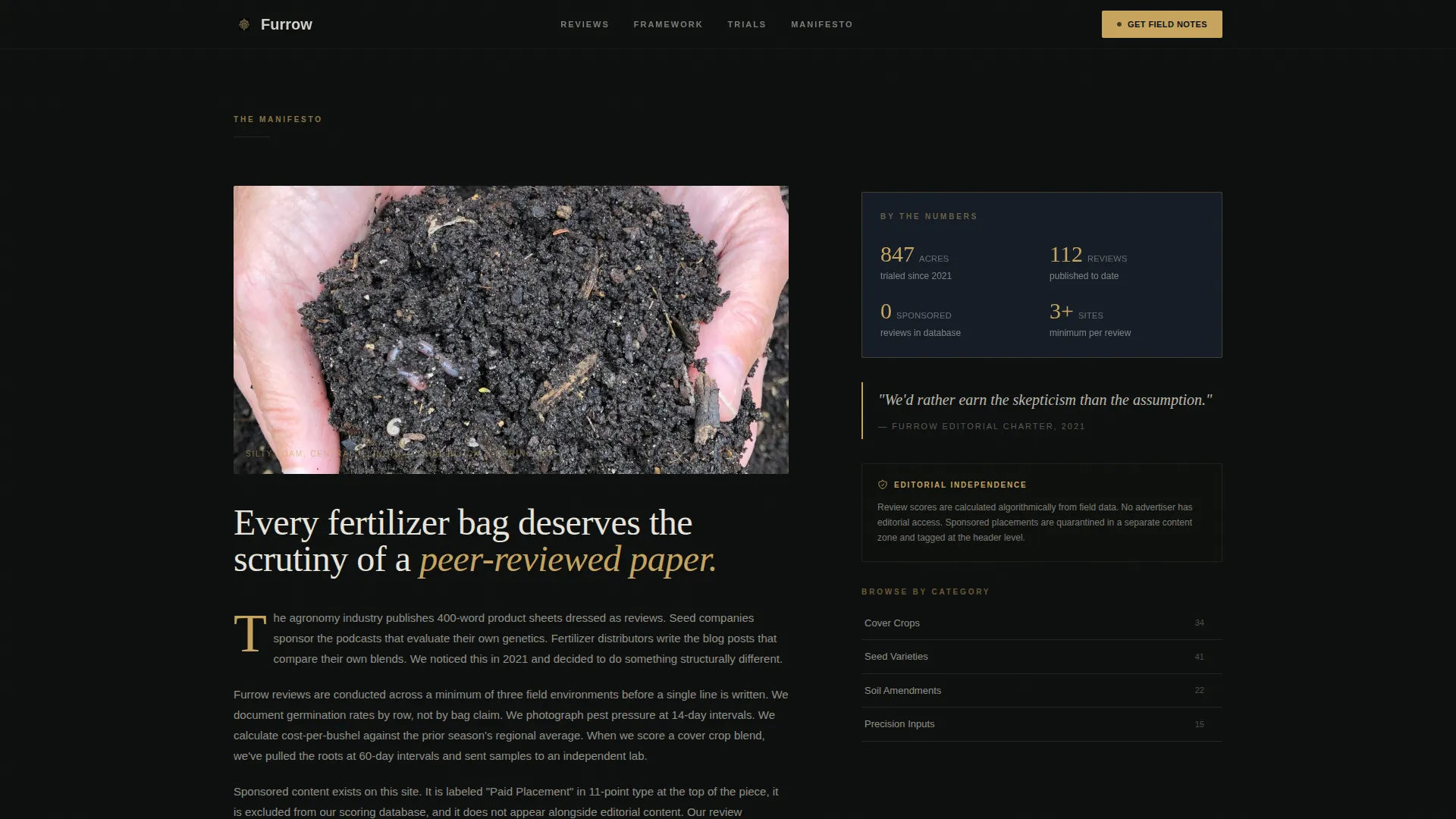 Agriculture Blog & Media Reviews Website Template
