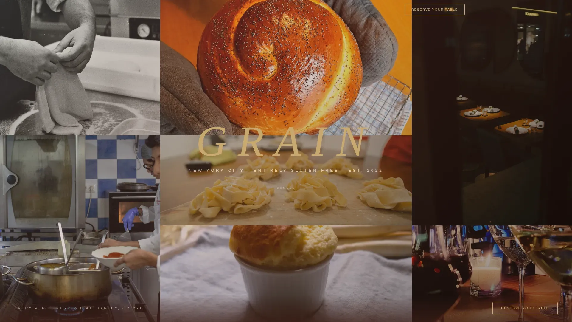 Elevated Specialty Dining | Free Website Template | Rocket
