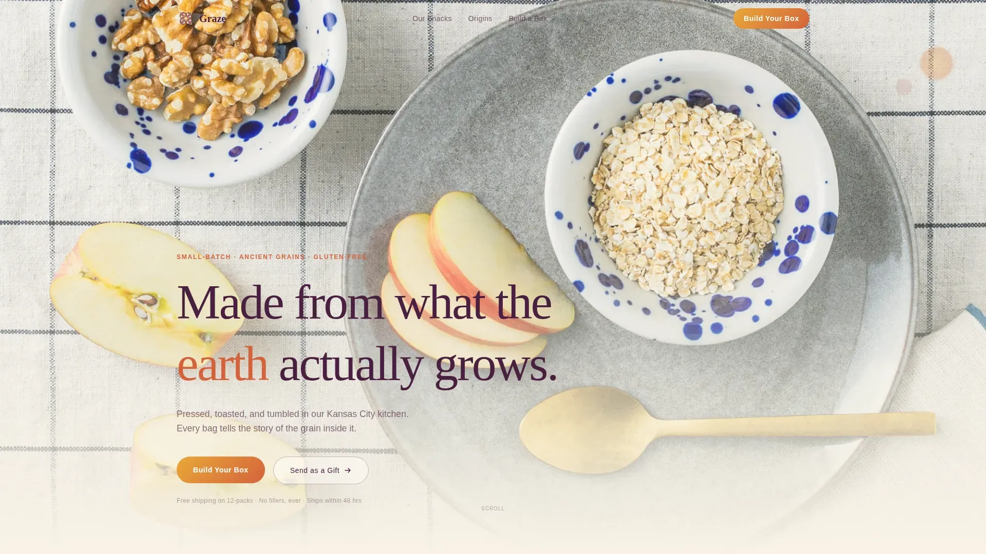 Ancient Grain Snacks | Free Website Template | Rocket