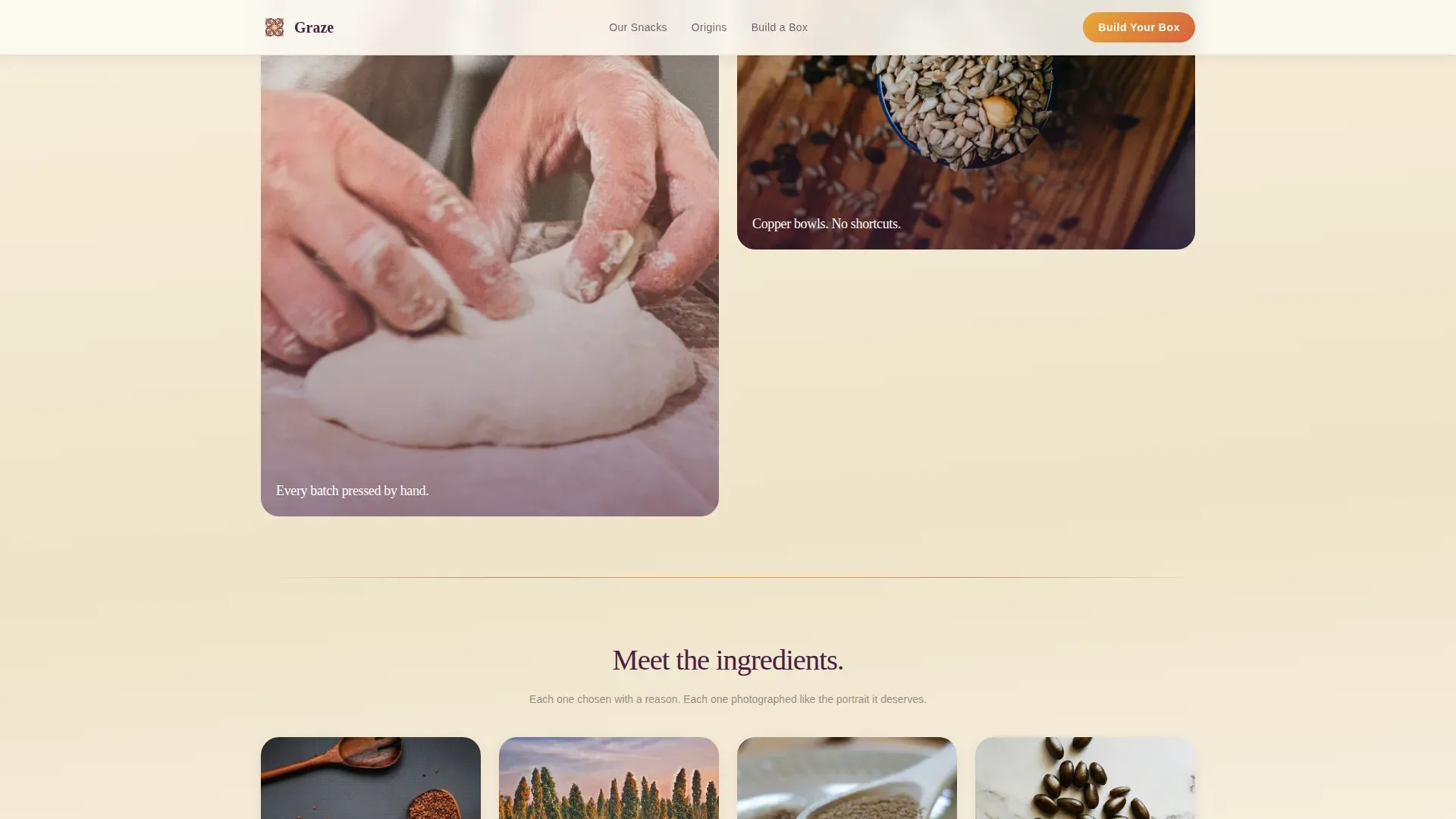 Ancient Grain Snacks | Free Website Template | Rocket
